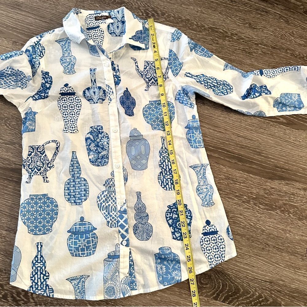 J. Mclaughlin Ginger Jars Button Down - image 2